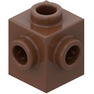 LEGO Brown Brick 1 x 1 with Studs on Four Sides (4733)