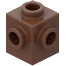 LEGO marron Brique 1 x 1 avec Goujons sur Quatre Sides (4733)