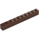 LEGO brązowy Cegła 1 x 10 (6111)