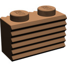 LEGO Brown Brick 1 x 2 with Grille (2877)