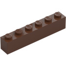 LEGO Bruin Steen 1 x 6 (3009 / 30611)