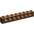 LEGO Brown Brick 1 x 8 with Holes (3702)