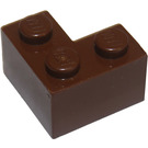 LEGO Bruin Steen 2 x 2 Hoek (2357)