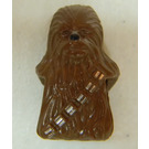 LEGO Brun Chewbacca Hoved med Sort Næse (30483 / 83929)