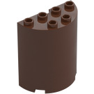 LEGO Brown Cylinder 2 x 4 x 4 Half (6218 / 20430)