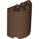 LEGO Brown Cylinder 2 x 4 x 4 Half (6218 / 20430)