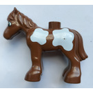LEGO Brown Duplo Foal with Large White Spots (75723)