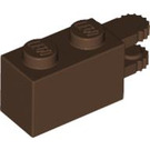 LEGO Brown Hinge Brick 1 x 2 Locking with Dual Finger on End Horizontal (30540 / 54672)