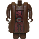 LEGO Marrone Minifigure Hagrid Corpo con Marrone Mani e Maglietta e Cintura