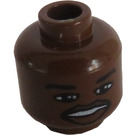 LEGO Brown Minifigure Head with Decoration (Safety Stud) (3626)