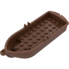 LEGO Brown Minifigure Row Boat With Oar Holders (2551 / 21301)