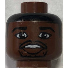 LEGO Brown NBA player, Jalen Rose, Chicago Bulls Head (Safety Stud) (3626)
