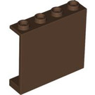 LEGO Braun Panel 1 x 4 x 3 ohne seitliche Stützen, hohle Bolzen (4215 / 30007)