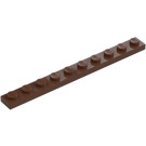 LEGO Brown Plate 1 x 10 (4477)