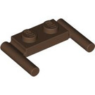 LEGO Brown Plate 1 x 2 with Handles (Low Handles) (3839)