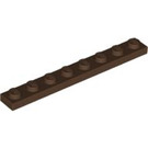 LEGO Brown Plate 1 x 8 (3460)