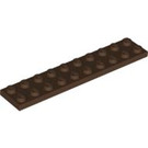 LEGO marron assiette 2 x 10 (3832)