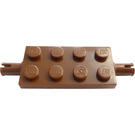 LEGO Brown Plate 2 x 4 with Pins (30157 / 40687)