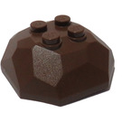 LEGO Brown Rock 4 x 4 x 1.3 Top (30293 / 42284)