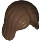 LEGO Brown Shoulder Length Hair with Center Parting (4530 / 96859)