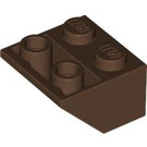LEGO Bruin Helling 2 x 2 (45°) Omgekeerd met platte afstandsring eronder (3660)