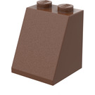 LEGO marron Pente 2 x 2 x 2 (65°) avec tube inférieur (3678)