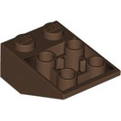 LEGO Brown Slope 2 x 3 (25°) Inverted with Connections between Studs (2752 / 3747)