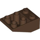 LEGO Brown Slope 2 x 3 (25°) Inverted without Connections between Studs (3747)