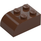 LEGO Brown Slope Brick 2 x 3 with Curved Top (6215)