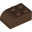 LEGO Brown Slope Brick 2 x 3 with Curved Top (6215)