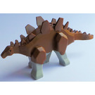 LEGO Brun Stegosaurus med Lys Grå Ben