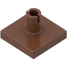 LEGO Brown Tile 2 x 2 with Vertical Pin (2460 / 49153)