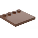 LEGO marron Tuile 4 x 4 avec Goujons sur Bord (6179)