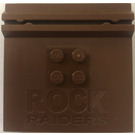 LEGO Brown Tile 6 x 6 with Rock Raiders Logo (30568)