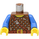 LEGO Braun Torso mit Dark Forestman Shirt und Crossbelt (973)