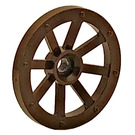 LEGO Brown Wagon Wheel Ø27 Small (2470)