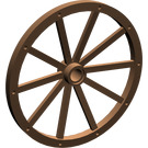 LEGO Brown Wagon Wheel Ø56 x 3.2 with 10 Spokes (33212)