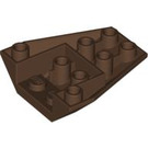 LEGO Brown Wedge 4 x 4 Triple Inverted without Reinforced Studs (4855)