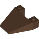 LEGO Brown Wedge 4 x 4 without Stud Notches (4858)