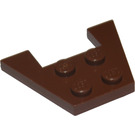 LEGO Brown Wedge Plate 3 x 4 without Stud Notches (4859)
