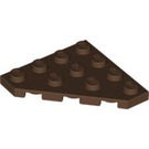 LEGO Brown Wedge Plate 4 x 4 Corner (30503)
