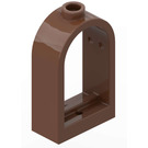 LEGO Brown Window Frame 1 x 2 x 2.7 with Rounded Top (30044)