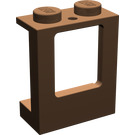 LEGO Brown Window Frame 1 x 2 x 2 with 2 Holes in Bottom (2377)