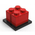 LEGO Buildable 2 x 2 Red Brick REDBRICK