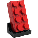 LEGO Buildable 2 x 4 Rood Steen 5006085