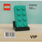 LEGO Buildable 2x4 Teal Brick 6346102 Instructies