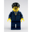 LEGO Business Man avec Dark Bleu Épingle Striped Suit Figurine
