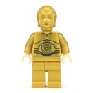 LEGO C-3PO with Plain Head and Pearl Light Gold Hands Minifigure