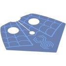 LEGO Cape with Pointed Bottom with Spider and Web on Sand Blue (113920)