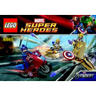 LEGO Captain America's Avenging Cycle 6865 Instructions